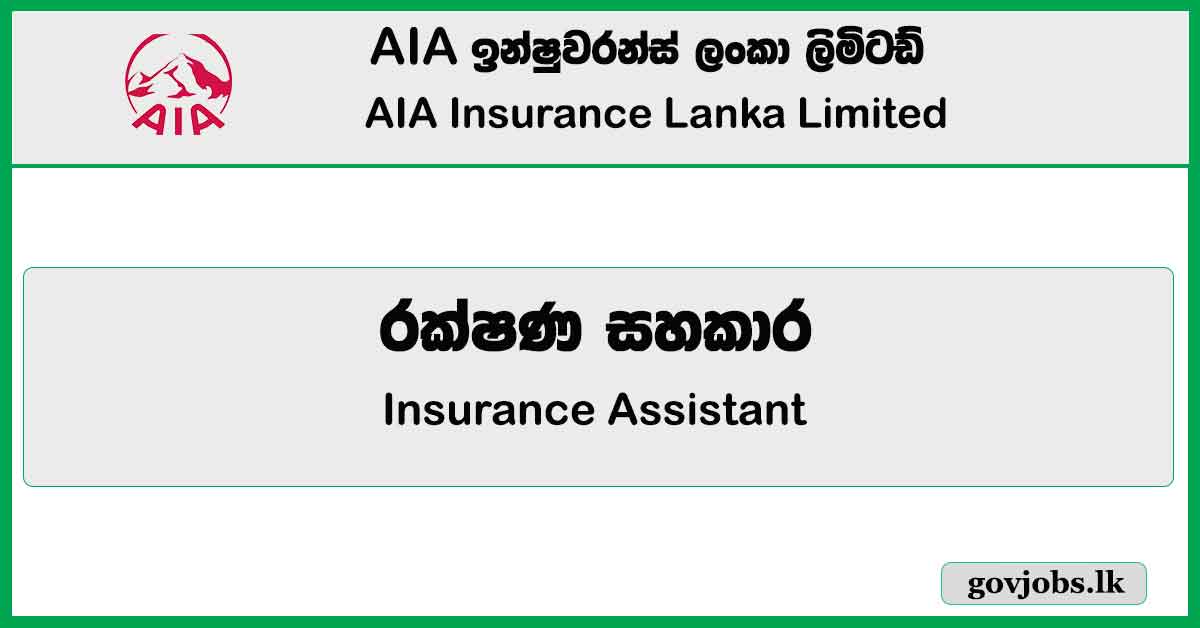 Insurance Assistant – AIA Insurance Job Vacancies 2024