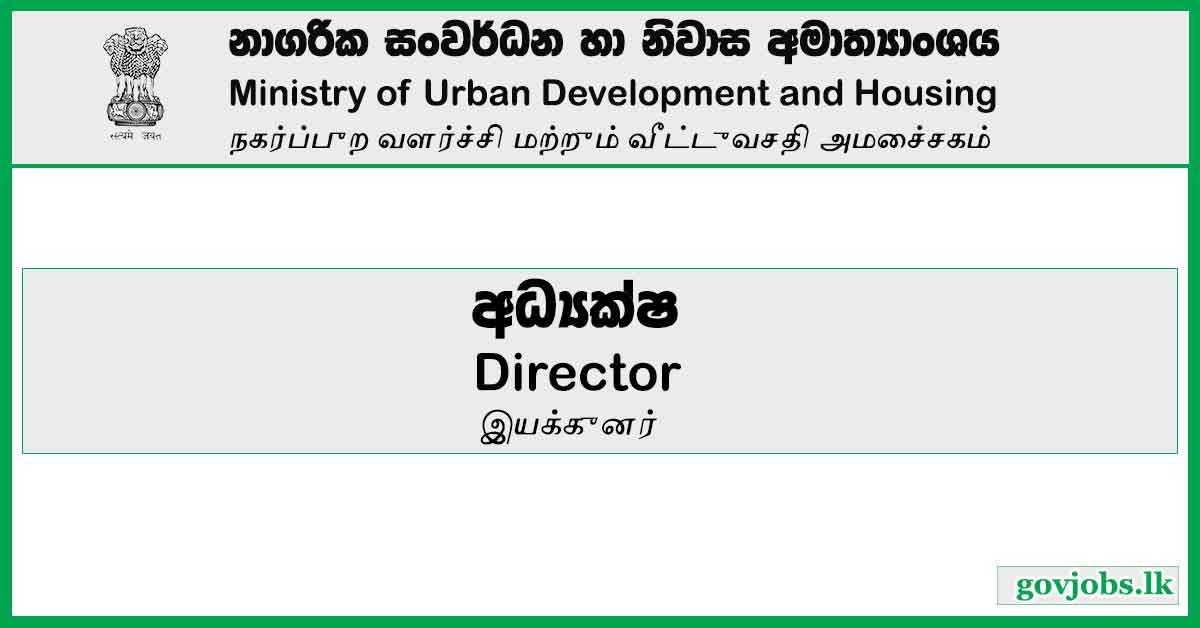 Director - Ministry Of Urban Development And Housing