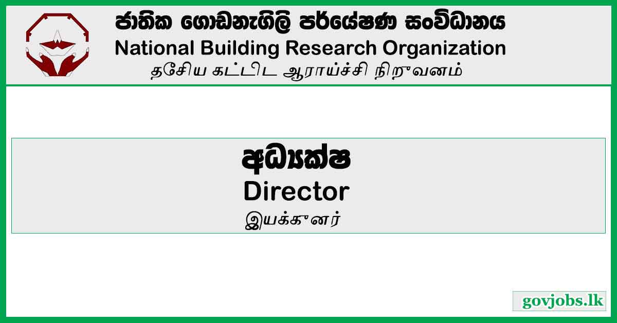 Director - National Building Research Organization