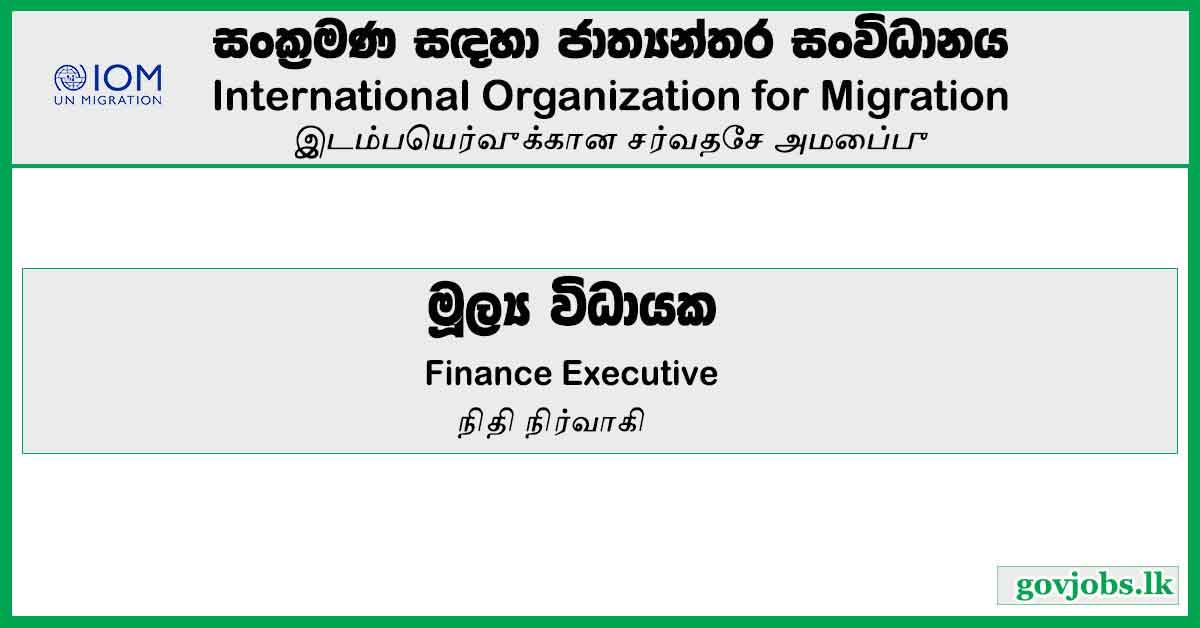 Finance Executive - International Organization for Migration