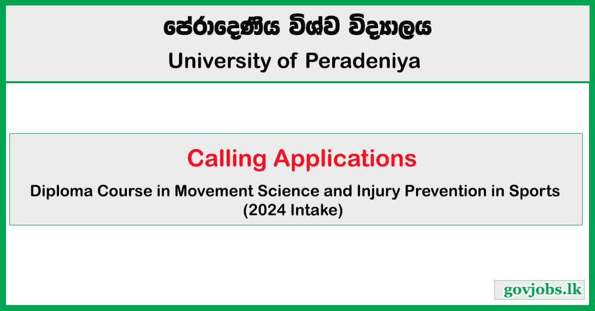 Diploma in Movement Science and Injury Prevention in Sports (2024)