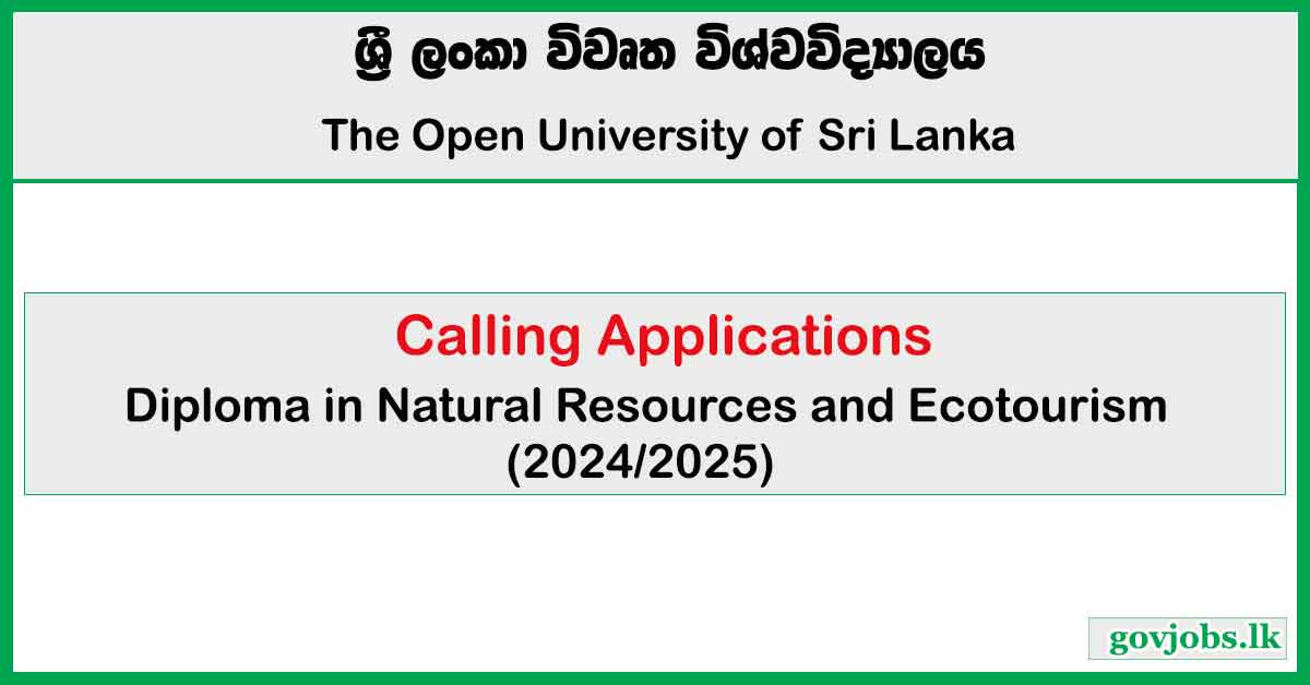 Diploma in Natural Resources and Ecotourism 2024