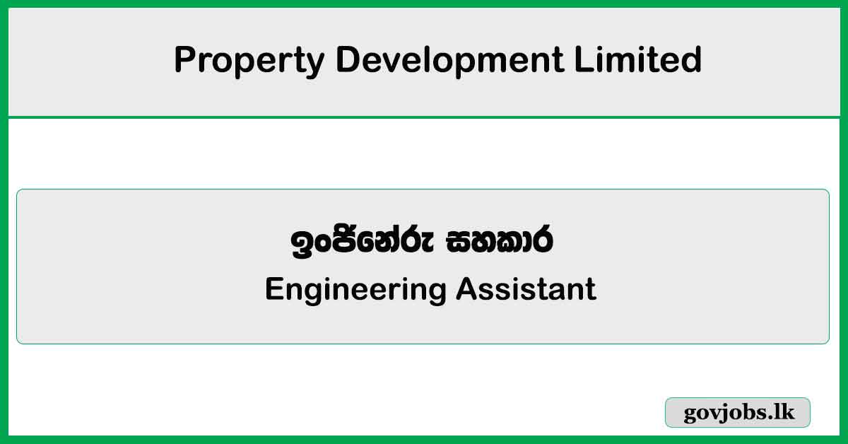 Engineering Assistant – Property Development Limited Job Vacancies 2025