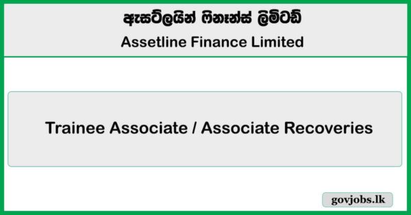 Trainee Associate / Associate Recoveries - Assetline Finance Limited Job Vacancies 2025