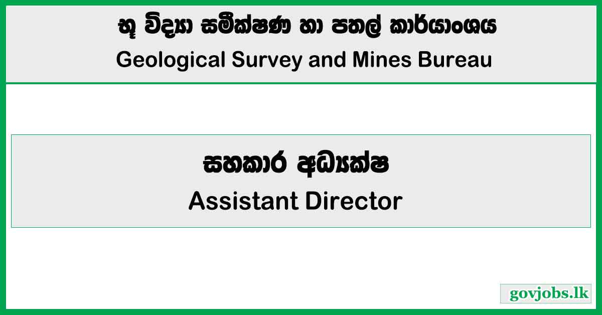 Assistant Director - Geological Survey And Mines Bureau Job Vacancies 2024