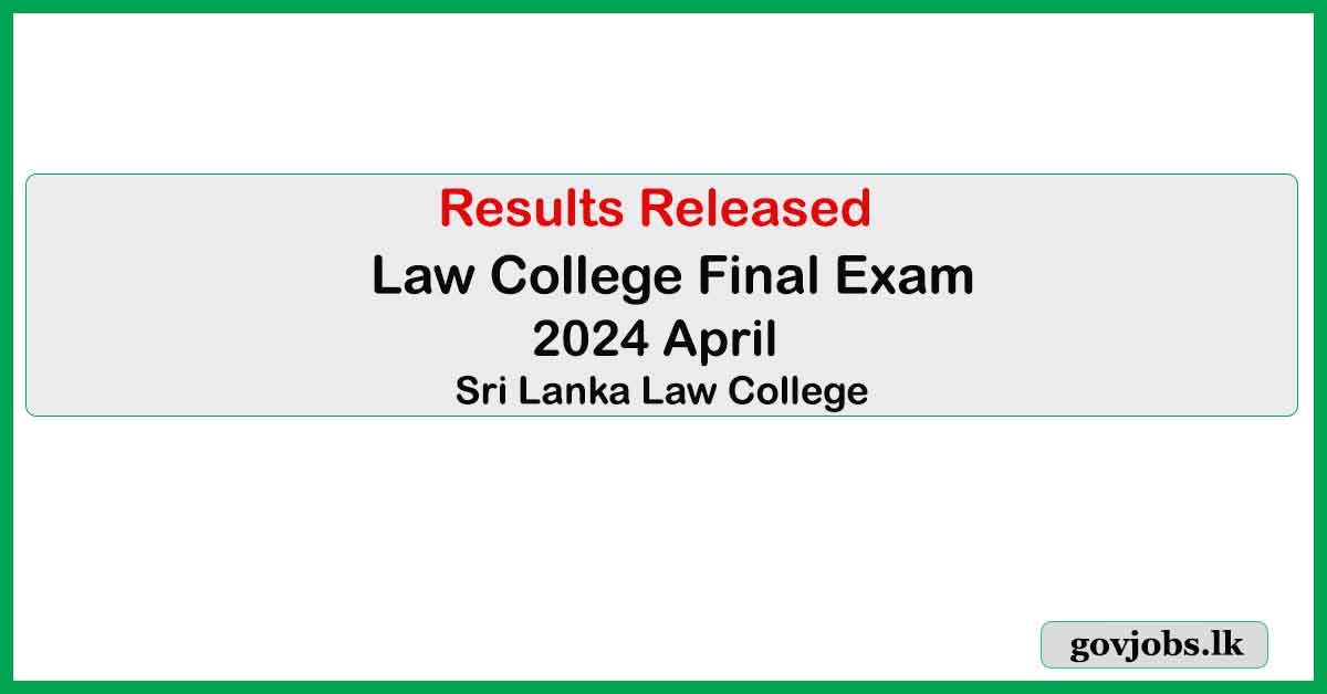 Law College Final Exam - 2024 April - Results Released