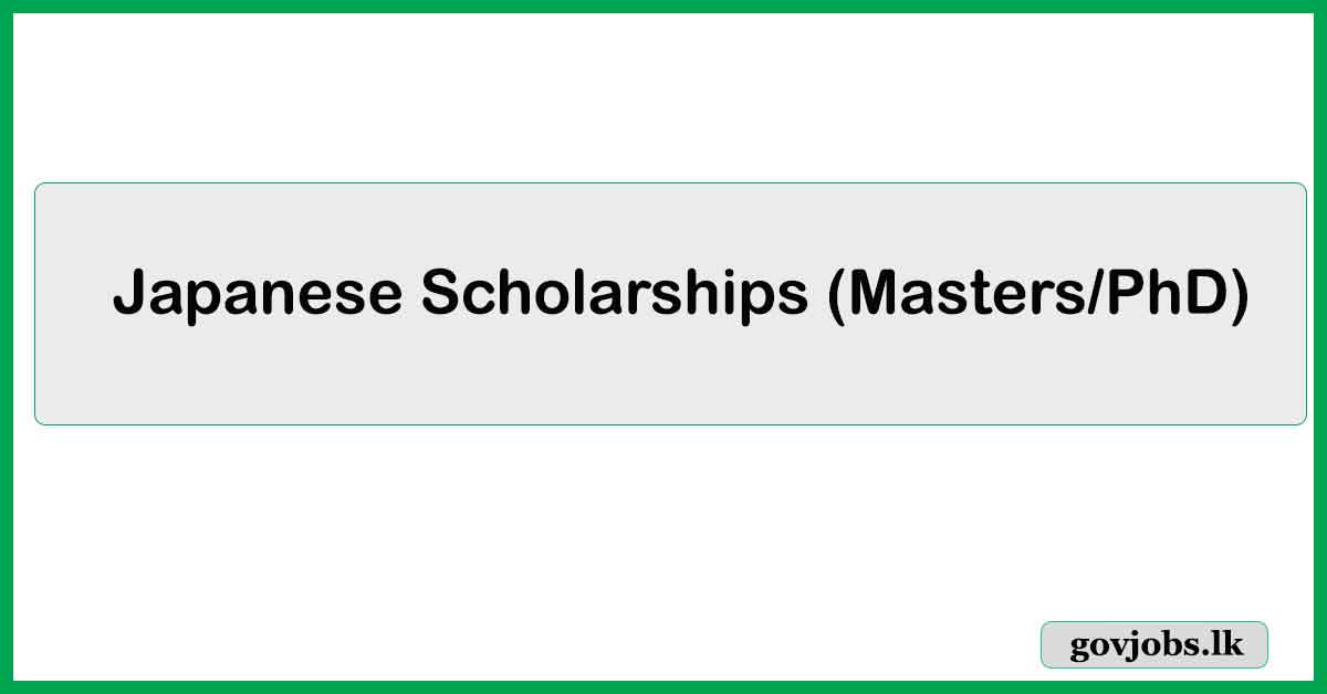 Japanese Scholarships (Masters/PhD)