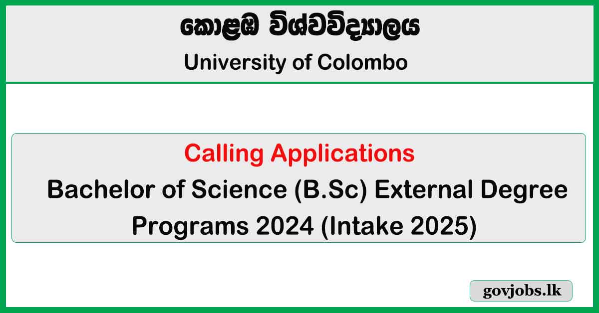 BSc External Degree Programmes 2024/2025