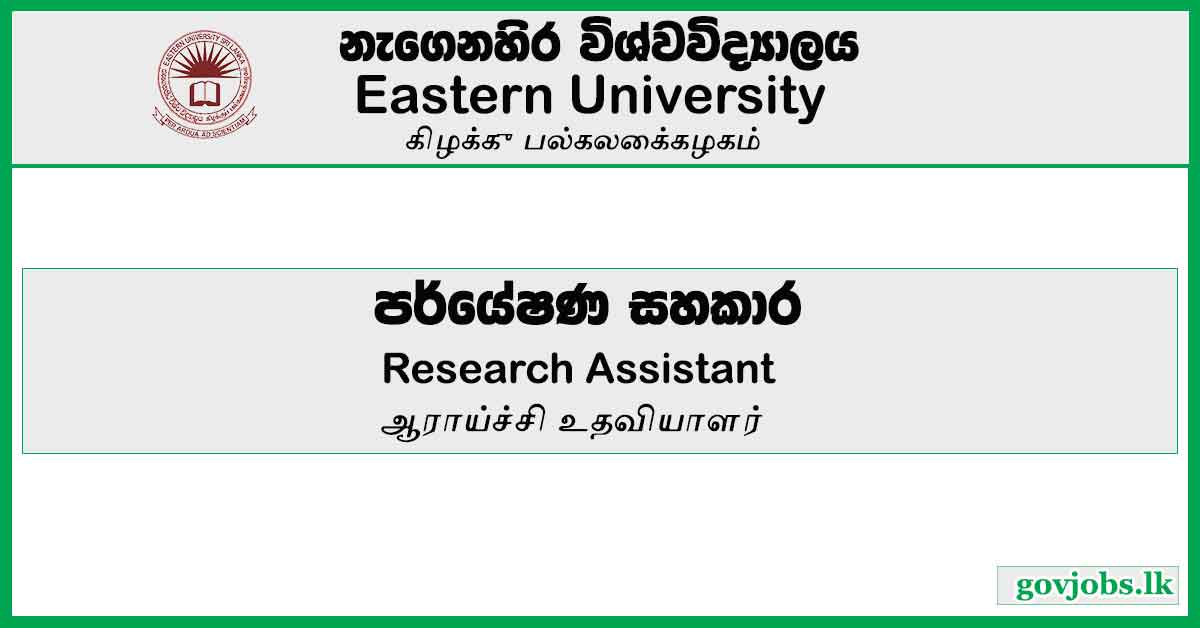 Research Assistant - South East University Job Vacancies 2023