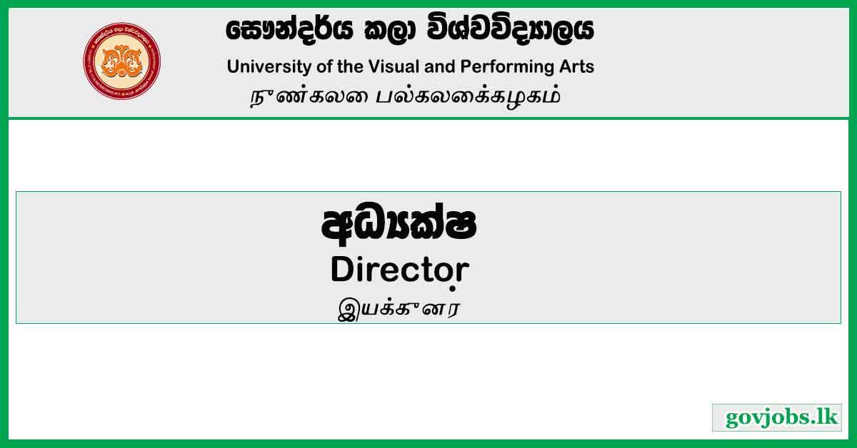 Director - University Of The Visual And Performing Arts Job Vacancies 2023