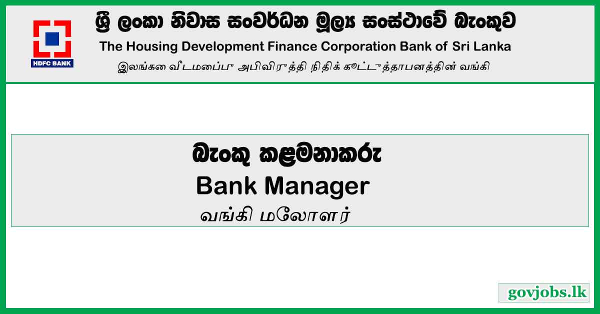Manager (Internal Audit) – HDFC Bank Job Vacancies 2023