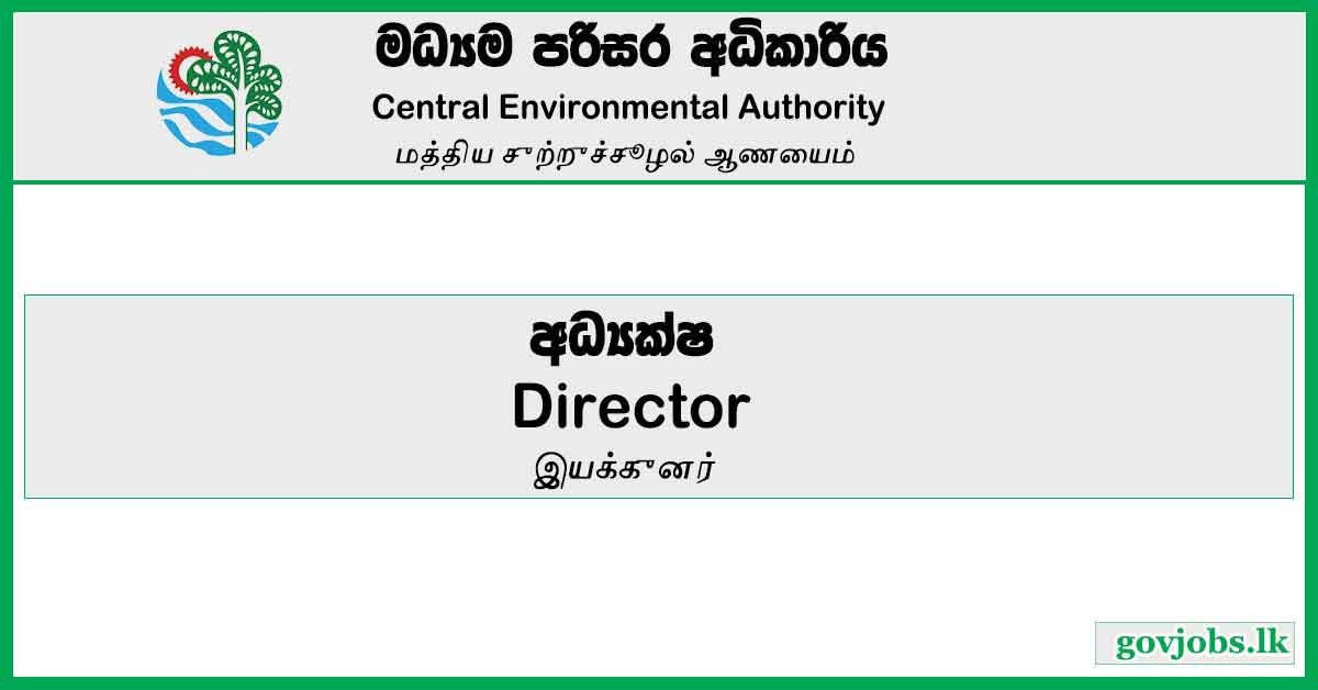 Director - Central Environmental Authority Job Vacancies 2023