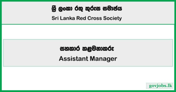 Assistant Accountant - Sri Lanka Red Cross Society Job Vacancies 2025