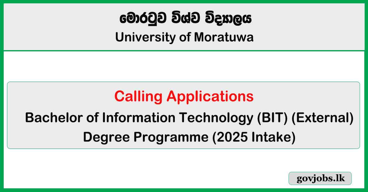 Bachelor of Information Technology (BIT) (External) Degree 2025