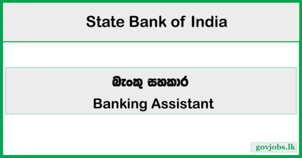 Banking Assistant – State Bank of India Job Vacancies 2026