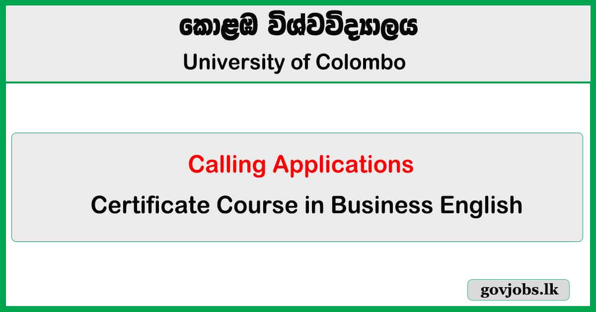 Certificate Course in Business English (2025)