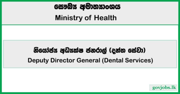 Deputy Director General (Dental Services) - Ministry of Health Job Vacancies 2025