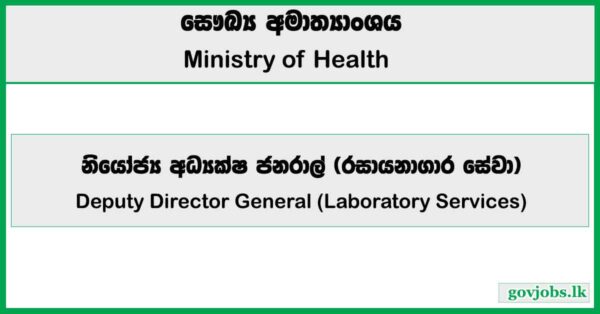 Deputy Director General (Laboratory Services) - Ministry of Health Job Vacancies 2025