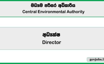Director (Legal) - Central Environmental Authority Job Vacancies 2025