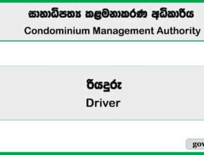 Driver - Condominium Management Authority 2026 Job Vacancies