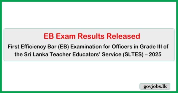 EB Exam Results Released 2025 - SLTES (Grade III)