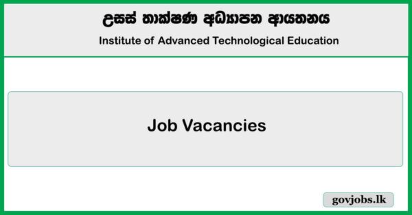 Engineer, Accountant, Technical Officer - Institute of Advanced Technological Education Job Vacancies 2025