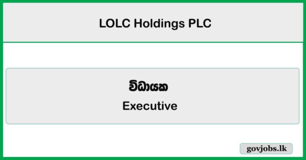 Executive - Bancassurance - LOLC Holdings PLC Job Vacancies 2026