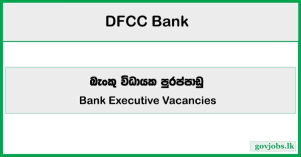 Executive (Compliance) - DFCC Bank Job Vacancies 2025