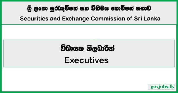 Executives – Securities & Exchange Commission (SEC) Job Vacancies 2025