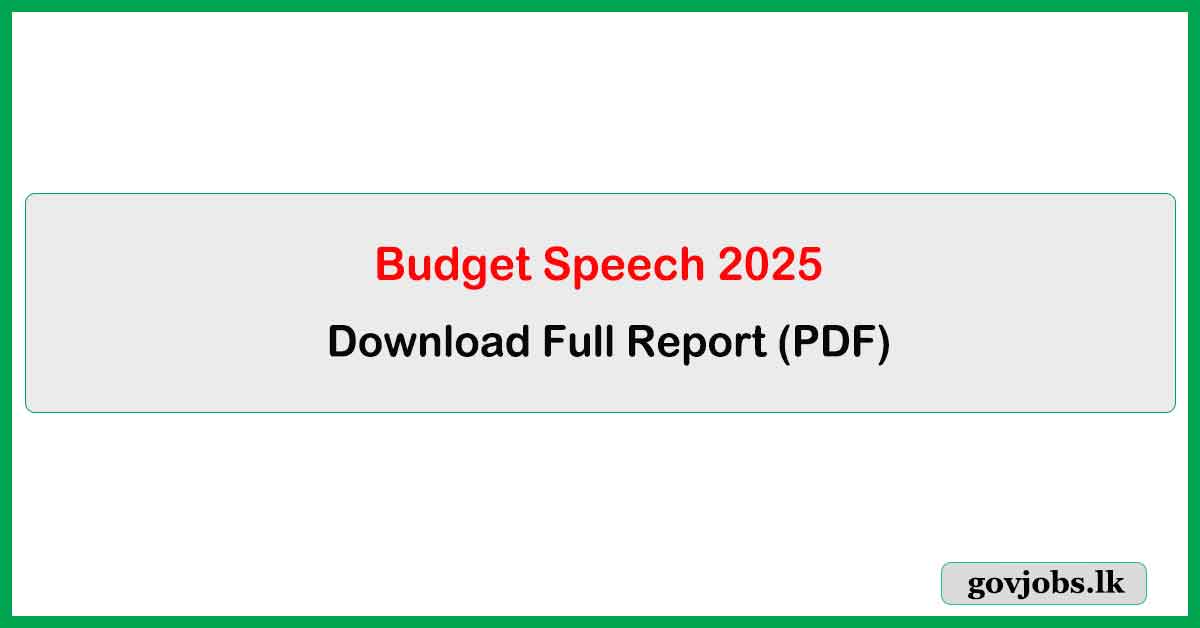 Full Budget Speech 2025 (Download)