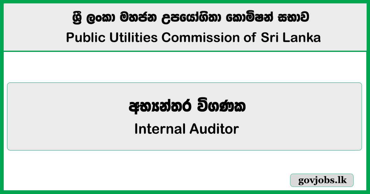 Internal Auditor – Public Utilities Commission Job Vacancies 2025
