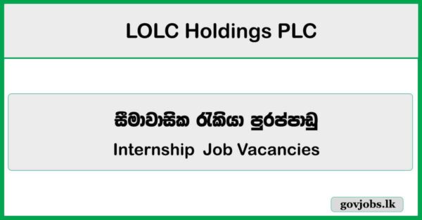 Internship - LOLC Holdings PLC Job Vacancies 2026
