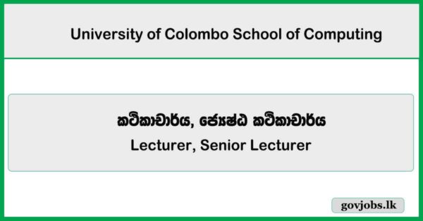 Lecturer, Senior Lecturer – UCSC Job Vacancies 2025