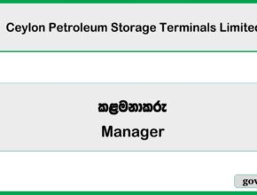 Manager – Ceylon Petroleum Storage Terminals Limited Job Vacancies 2025