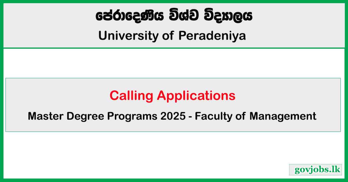 Master Degree Programs 2025