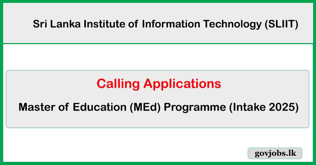 Master of Education (MEd) Programme