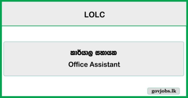 Office Assistant - LOLC Job Vacancies 2025