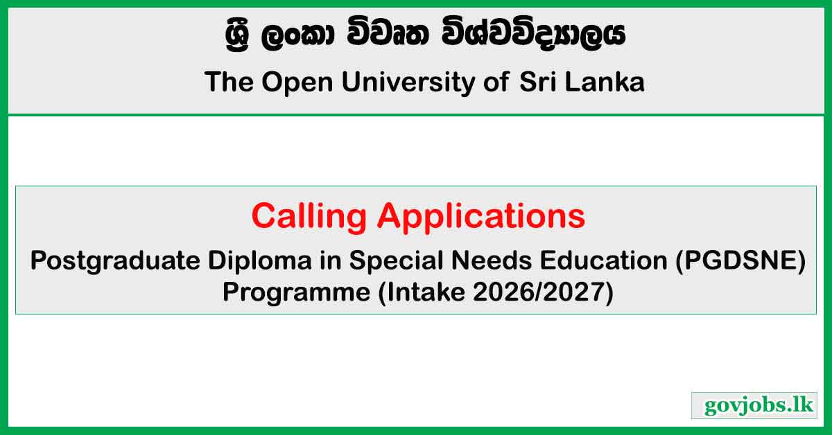 PGD in Special Needs Education 2026