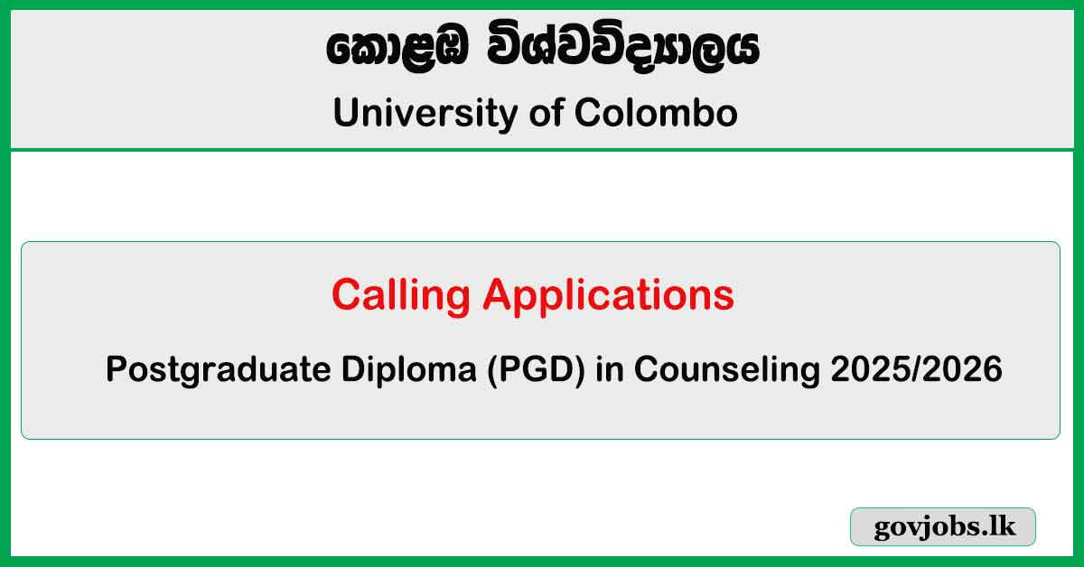 Postgraduate Diploma (PGD) in Counseling 2025