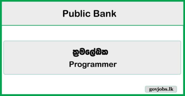 Programmer – Public Bank Job Vacancies 2025