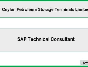 SAP Technical Consultant – Ceylon Petroleum Storage Terminals Limited Job Vacancies 2025