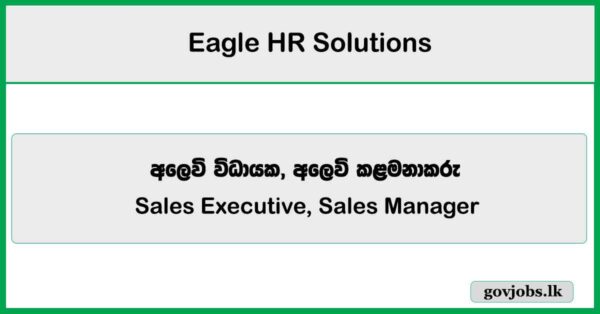 Sales Executive, Sales Manager - Eagle HR Solutions - Baduraliya Job Vacancies 2025