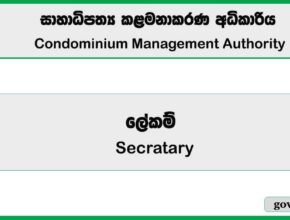 Secratary - Condominium Management Authority 2026 Job Vacancies