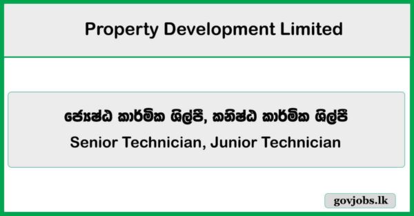 Senior Technician, Junior Technician - Property Development PLC Job Vacancies 2025