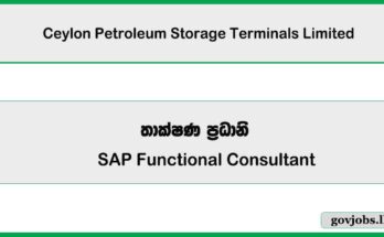 Tech Lead (Full Stack) – Ceylon Petroleum Storage Terminals Limited Job Vacancies 2025