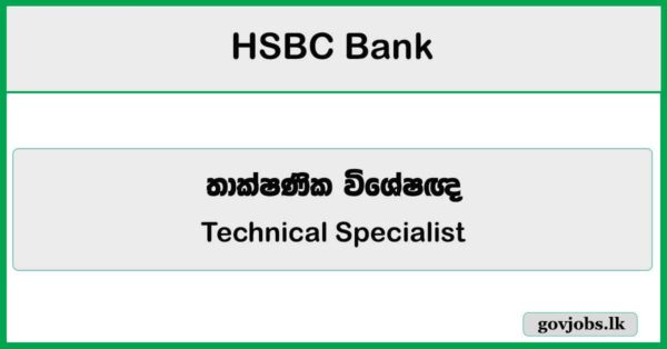 Technical Specialist – HSBC Bank Job Vacancies 2025