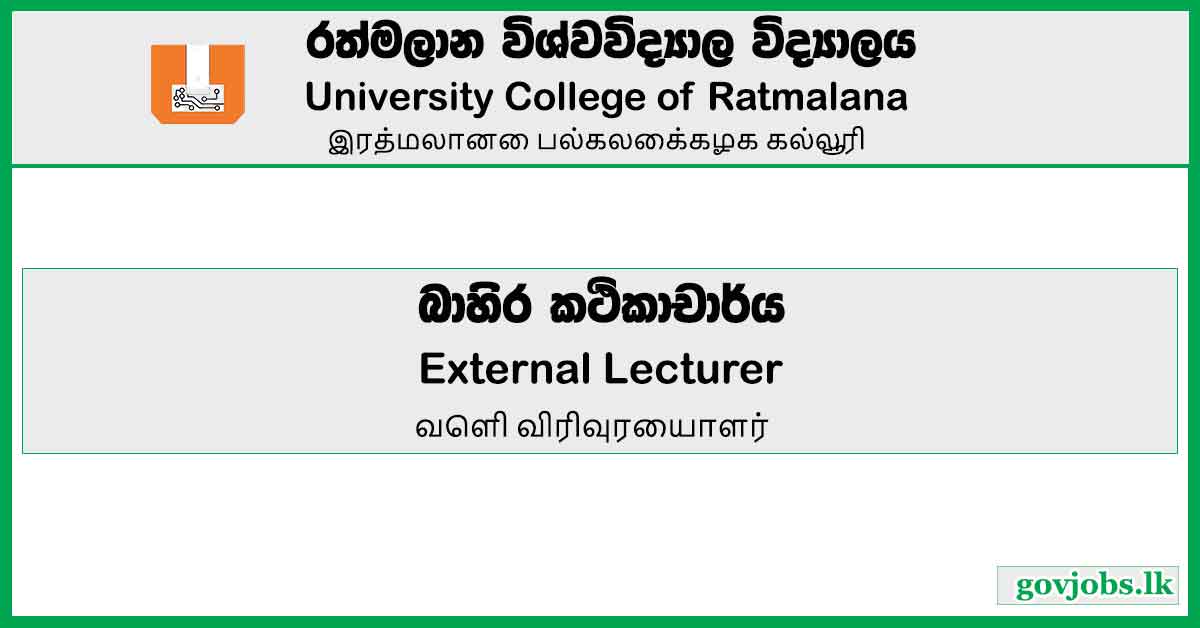 Visiting Lecturer - University College of Ratmalana